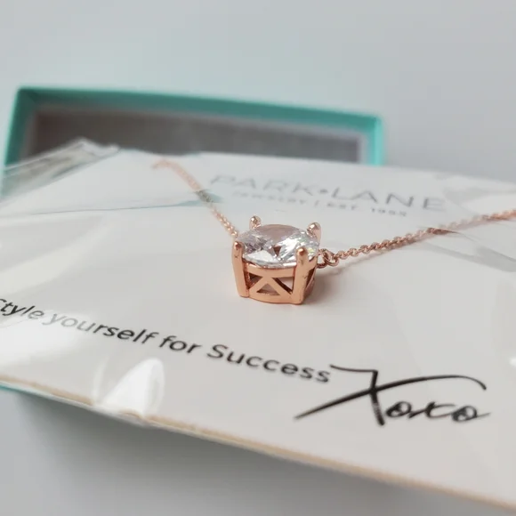 Park Lane Rose Gold Tone Impression Necklace - Picture 3 of 6